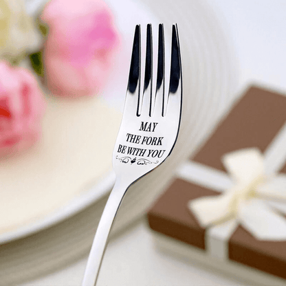 Elegant Engraved Fork 🍴(Included Deluxe Gift Box)💝 - (🎁 Valentine's Day Exclusive  🎁)