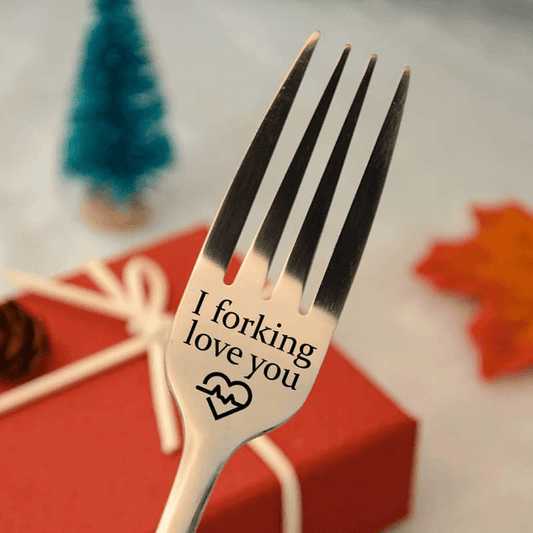 Elegant Engraved Fork 🍴(Included Deluxe Gift Box)💝 - (🎁 Valentine's Day Exclusive  🎁)