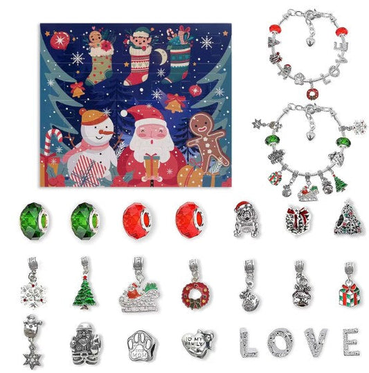 (🎁Early Christmas Sale- 50% OFF🎁)DIY Christmas Advent Calendar Bracelets Set