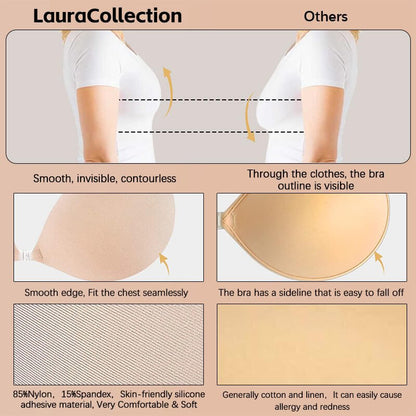 ADHESIVE INVISIBLE REUSABLE PUSH UP BRA - BUY 2 GET 1 FREE