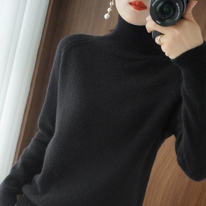 Hot Sale - 50% Off🌟💖Women's Solid Turtleneck Knit Sweater🧶🌈