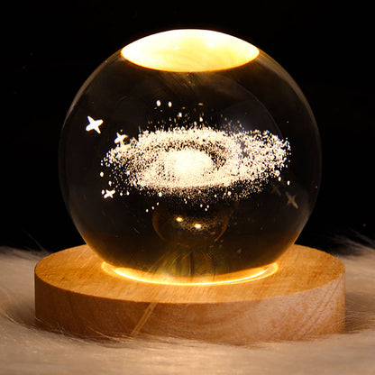 3D Planet Crystal Nightlight