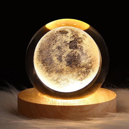 3D Planet Crystal Nightlight