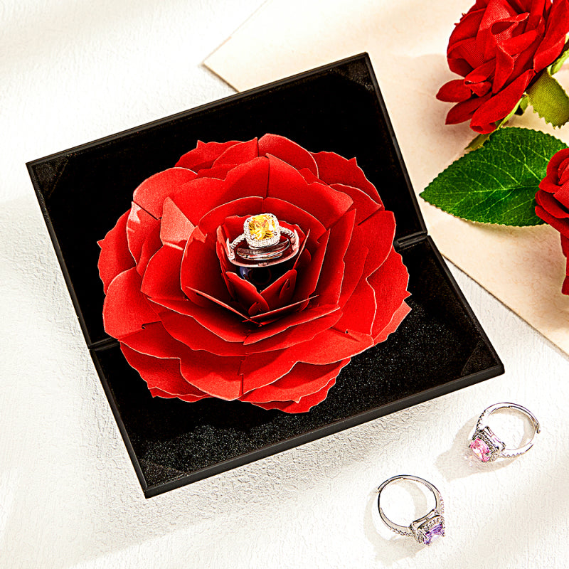 Red Rose Ring Box 💎💍 Valentine's Day Special 50% OFF🎁💖