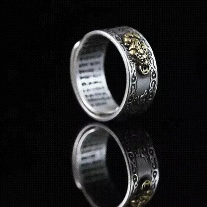 💍🕉️Feng Shui Pixiu Wealth & Protection Ring 🌌