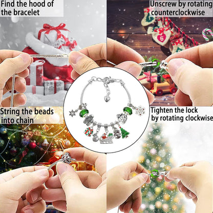 (🎁Early Christmas Sale- 50% OFF🎁)DIY Christmas Advent Calendar Bracelets Set
